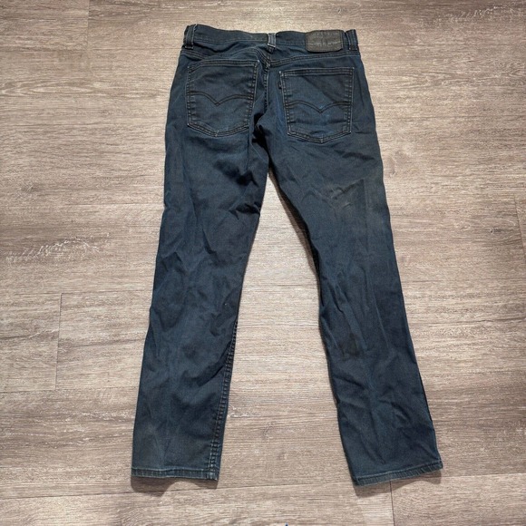 Levis 511 Jeans Mens 31x32 Denim Blue Dark Western Rodeo Denim Actual 31x28 - Picture 5 of 12